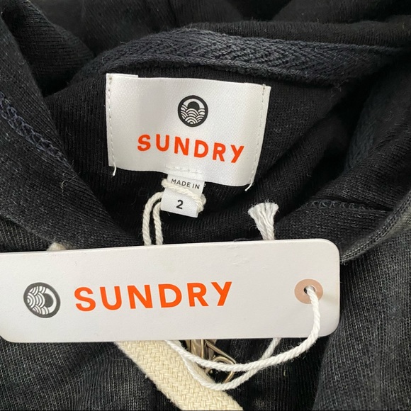 Sundry Vintage Black Zip Hoodie - Picture 13 of 16